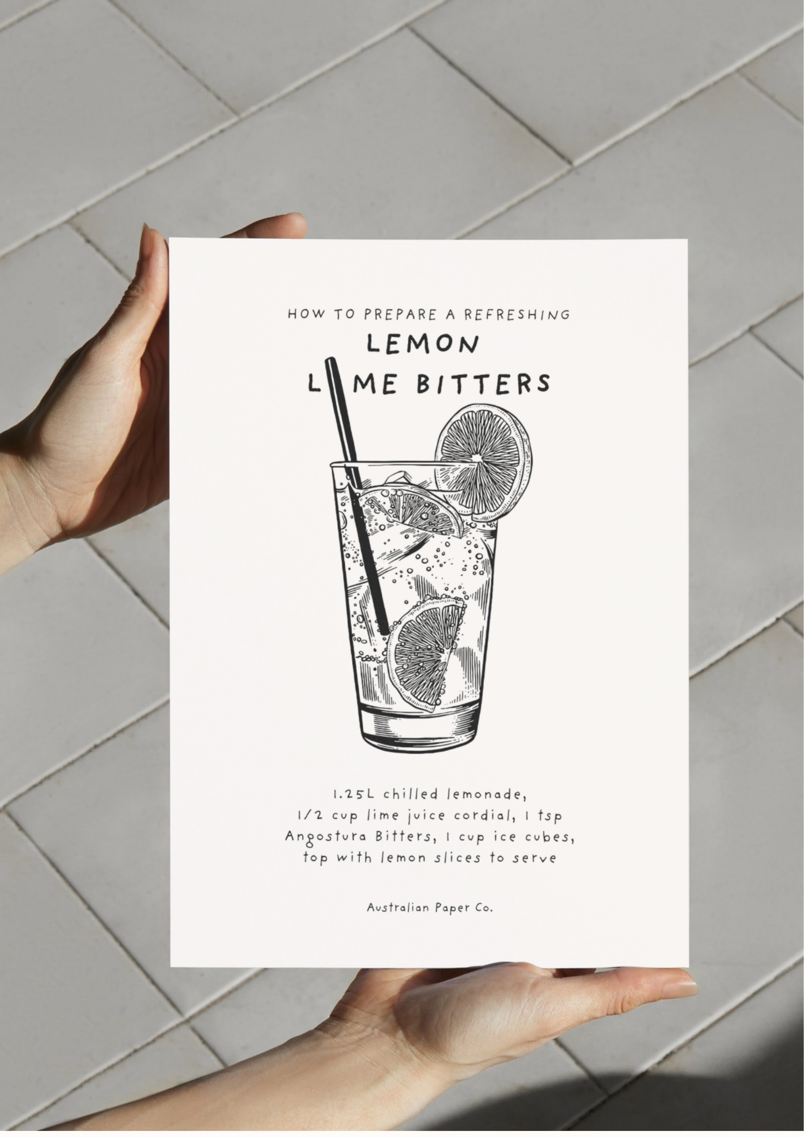 Lemon Lime Bitters Poster